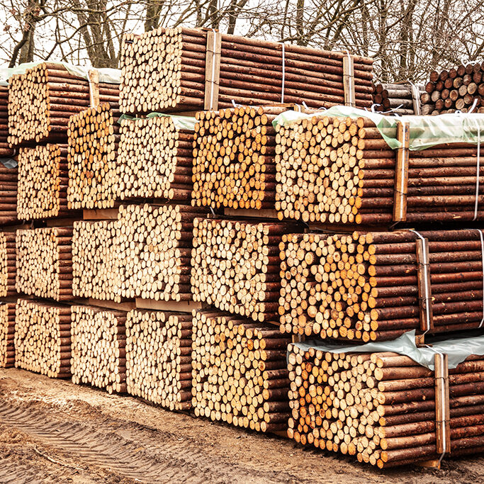 Rafte med bark Ø3-7 - Billede 2
