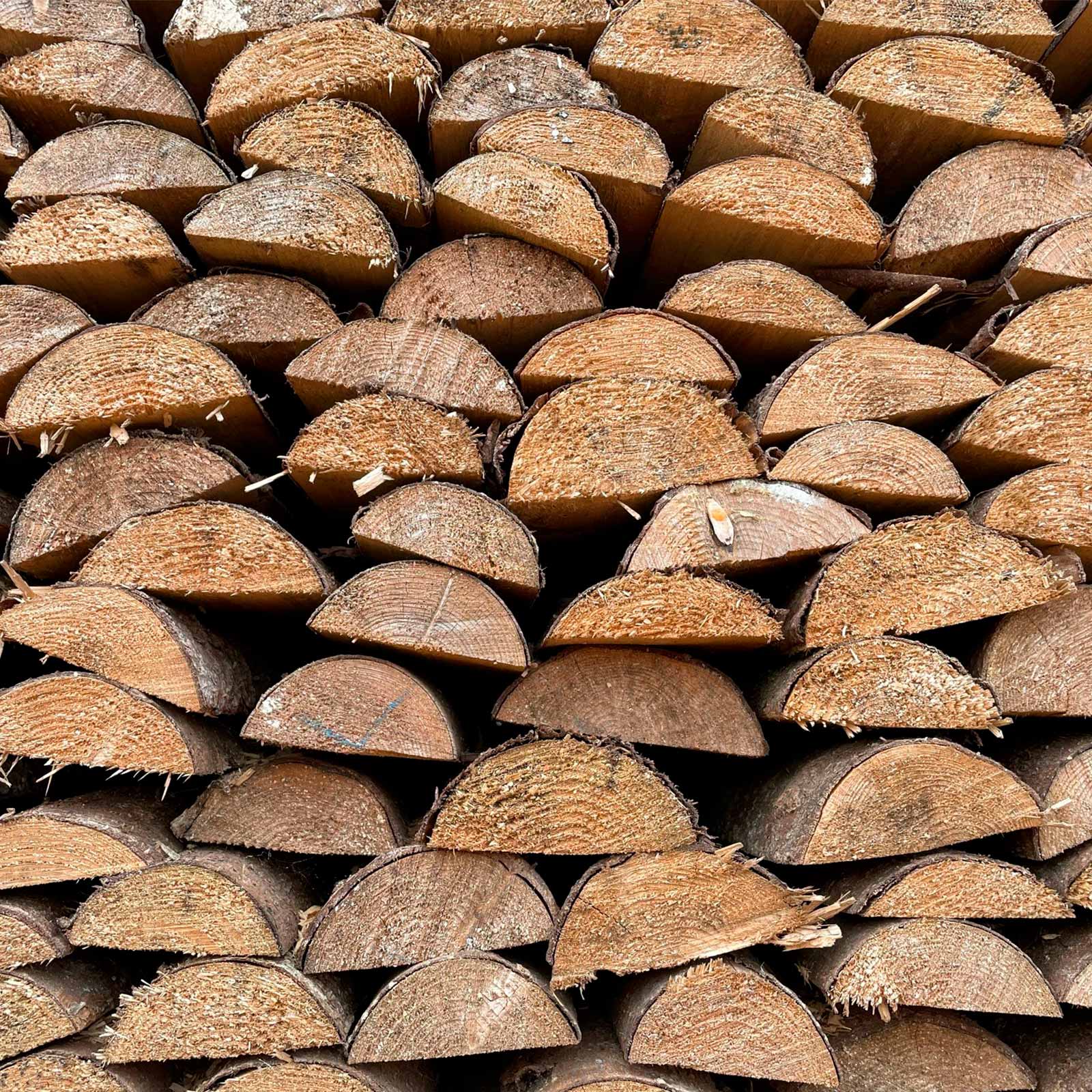 Rafte halv med bark Ø8-10